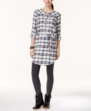 G.h. Bass & Co. Long-sleeve Plaid Shirtdress