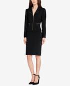 Tahari Asl Zip-up Skirt Suit