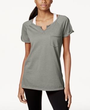 Calvin Klein Performance Split-neck T-shirt