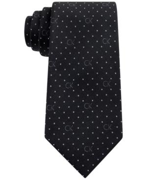 Calvin Klein Men's Pindot Logo Tie