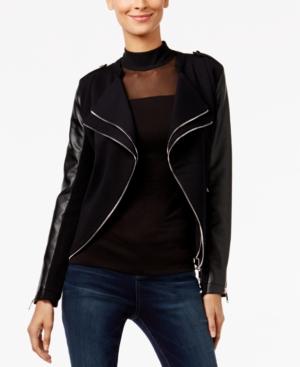 Inc International Concepts Knit Moto Jacket, Only At Macy's
