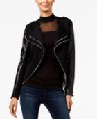 Inc International Concepts Knit Moto Jacket, Only At Macy's