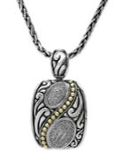 Effy Diamond Pendant Necklace In 18k Gold And Sterling Silver (1/5 Ct. T.w.)