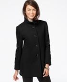 Larry Levine Stand-collar Wool Coat