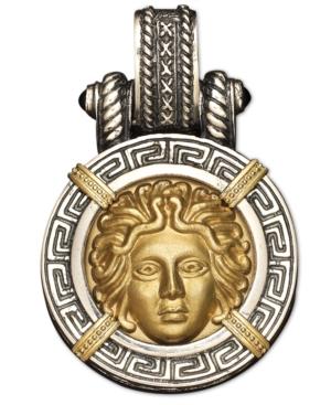 14k Gold And Sterling Silver Pendant, Medusa Enhancer
