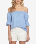 1.state Striped Off-the-shoulder Top