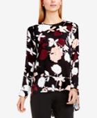 Vince Camuto High-low Floral-print Blouse