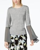 Bar Iii Bell-sleeve Top, Created For Macy's