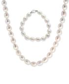 Final Call By Effy Cultured Freshwater Pearl (8-1/2mm) Strand Necklace & Bracelet Set