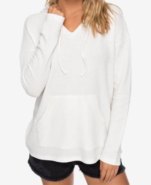 Roxy Juniors' Sedona Waffle-knit Hoodie Pullover