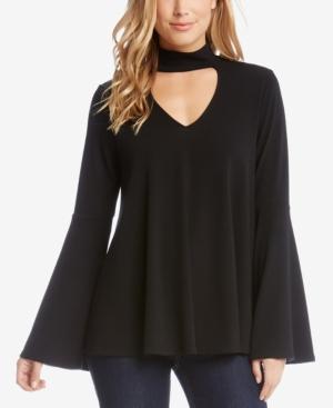 Karen Kane Mock-neck Cutout Sweater