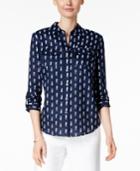 Charter Club Seahorse-print Shirt, Only At Macy's