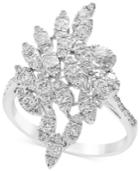 Pave Rose By Effy Diamond Cluster Statement Ring (9/10 Ct. T.w.) In 14k White Gold