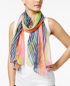 Inc International Concepts Painted Stripe Scarf, Created For Macy's