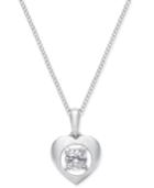 Magnificence Diamond Heart Pendant Necklace (1/10 Ct. T.w.)