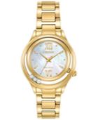 Citizen Eco-drive Women's L - Sunrise Diamond Accent Gold-tone Stainless Steel Bracelet Watch 32mm Em0512-58d