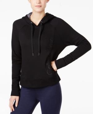 Calvin Klein Performance Cropped Fleece Hoodie, Macy's Exclusive Style