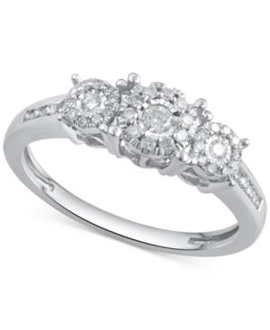 Diamond Engagement Ring (1/3 Ct. T.w.) In 14k Gold, Rose Gold Or White Gold