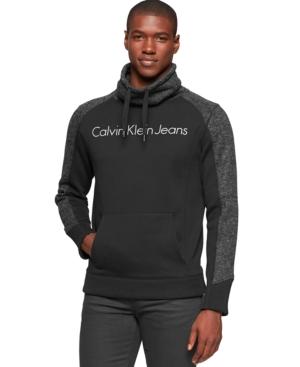 Calvin Klein Jeans Melange Fleece Funnel-neck Sweater