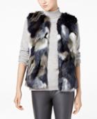 I.n.c. Multi Patchwork Faux-fur Vest, Created For Macy's