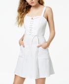 Xoxo Juniors' Lace-up Fit & Flare Dress