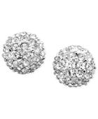 Eliot Danori Earrings, Silver-tone Mixed Metal With Crystal Accents