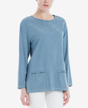 Max Studio London Striped Cotton Top