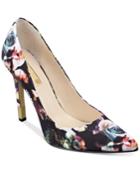 Guess Babbitta3 Pointed-toe Floral-print Pumps Women's Shoes