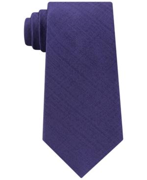 Calvin Klein Men's Basketweave Solid Silk Tie