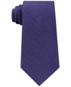 Calvin Klein Men's Basketweave Solid Silk Tie