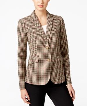Charter Club Plaid Two-button Blazer, Only At Macy's