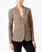 Charter Club Plaid Two-button Blazer, Only At Macy's