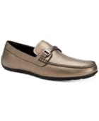 Calvin Klein Men's Ignacio Metallic Leather Drivers Men's Shoes