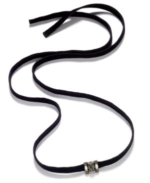Anna Sui X Inc International Concepts Square Cluster Velvet Choker Necklace, Created For Macy's