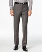 Calvin Klein Charcoal Pindot 100% Wool Big And Tall Modern Fit Pants