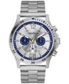 Caravelle New York By Bulova Men's Chronograph Stainless Steel Bracelet Watch 44mm 43a130