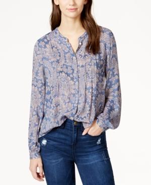 Lucky Brand Printed Textured Shirt