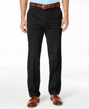 Izod Men's Flat-front Straight-fit Cotton Pants