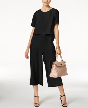 Alfani Petite Popover Culotte Jumpsuit, Only At Macy's