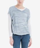 Max Studio London Cotton Bubble-hem Top