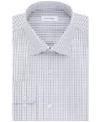 Calvin Klein Men's Steel Classic-fit Non-iron Performance Check Dress Shirt