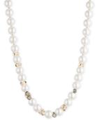 Anne Klein Gold-tone Imitation Pearl Collar Necklace