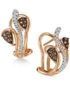 Le Vian Chocolatier Diamond Vine Earrings (1/4 Ct. T.w.) In 14k Rose Gold