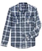 American Rag Men's Jackel Distressed Plaid Shirt, Created For Macy's