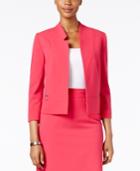 Tahari Asl Bi-stretch Open-front Jacket