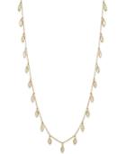Abs By Allen Schwartz Gold-tone Long Crystal Necklace