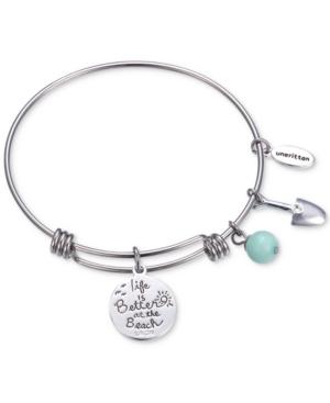 Unwritten I Dig You The Most Sand Castle & Shovel Charm Adjustable Bangle Bracelet