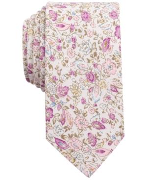 Bar Iii Men's Antique Floral Slim Tie, Only At Macy's