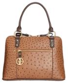 Giani Bernini Ostrich-embossed Dome Satchel, Created For Macy's