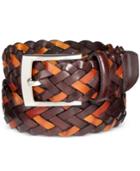 Tasso Elba Men's Braided Leather Belt, Only At Macy's